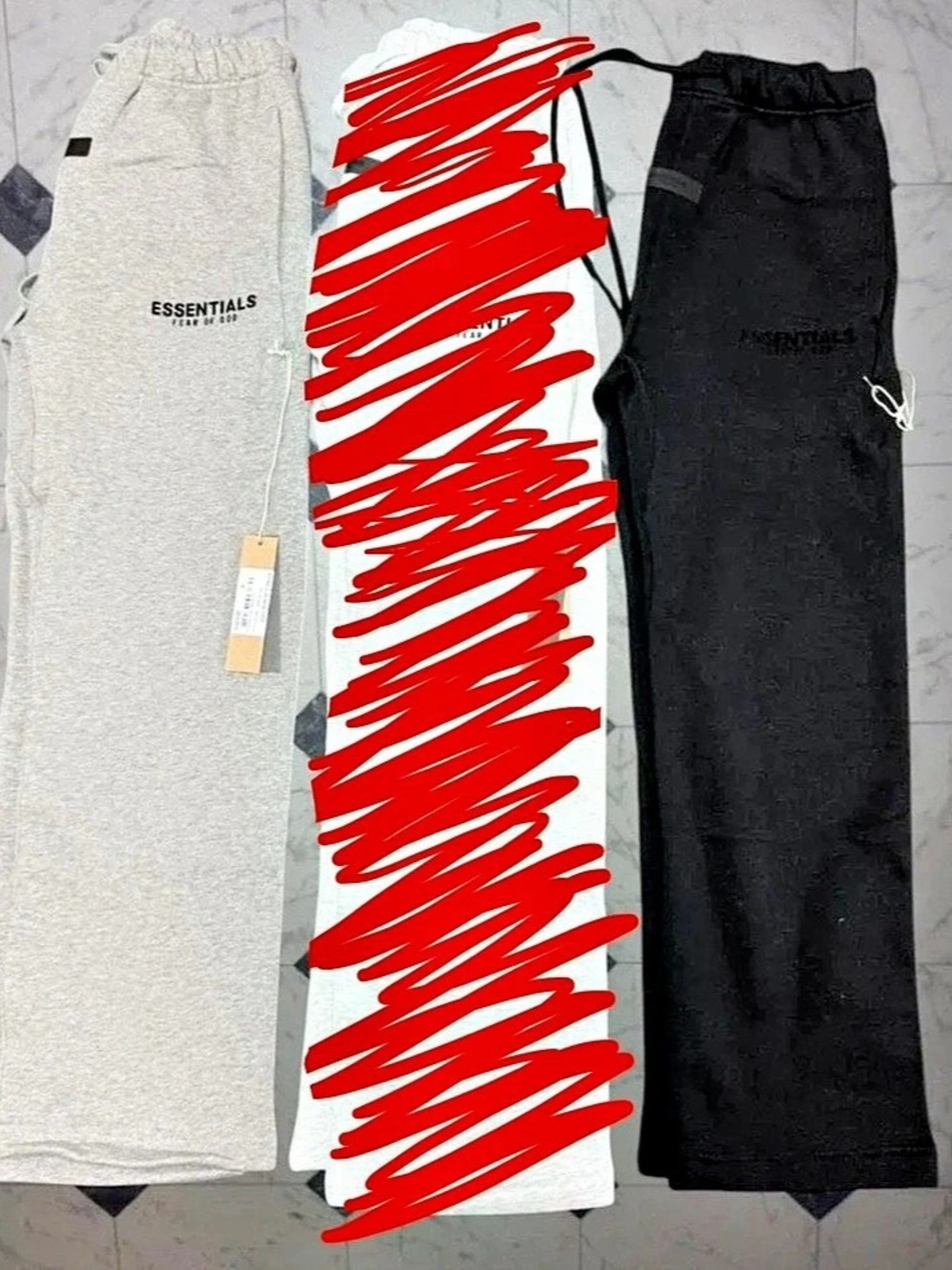 Fear of God Essentials Classic Sweatpants in Black & Gray